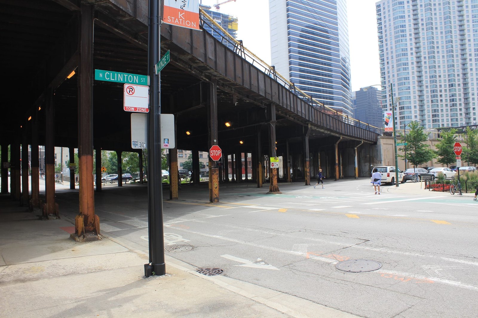 Looking south